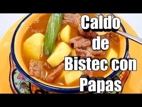 CALDO DE BISTEC CON PAPAS | RECETA DE MAMÁ 🤤 (2021)