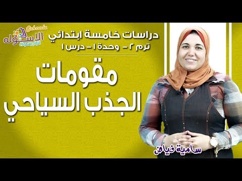 دراسات خامسة ابتدائي 2019 | مقومات الجذب السياحي | تيرم2 - وح1-در1 | الاسكوله