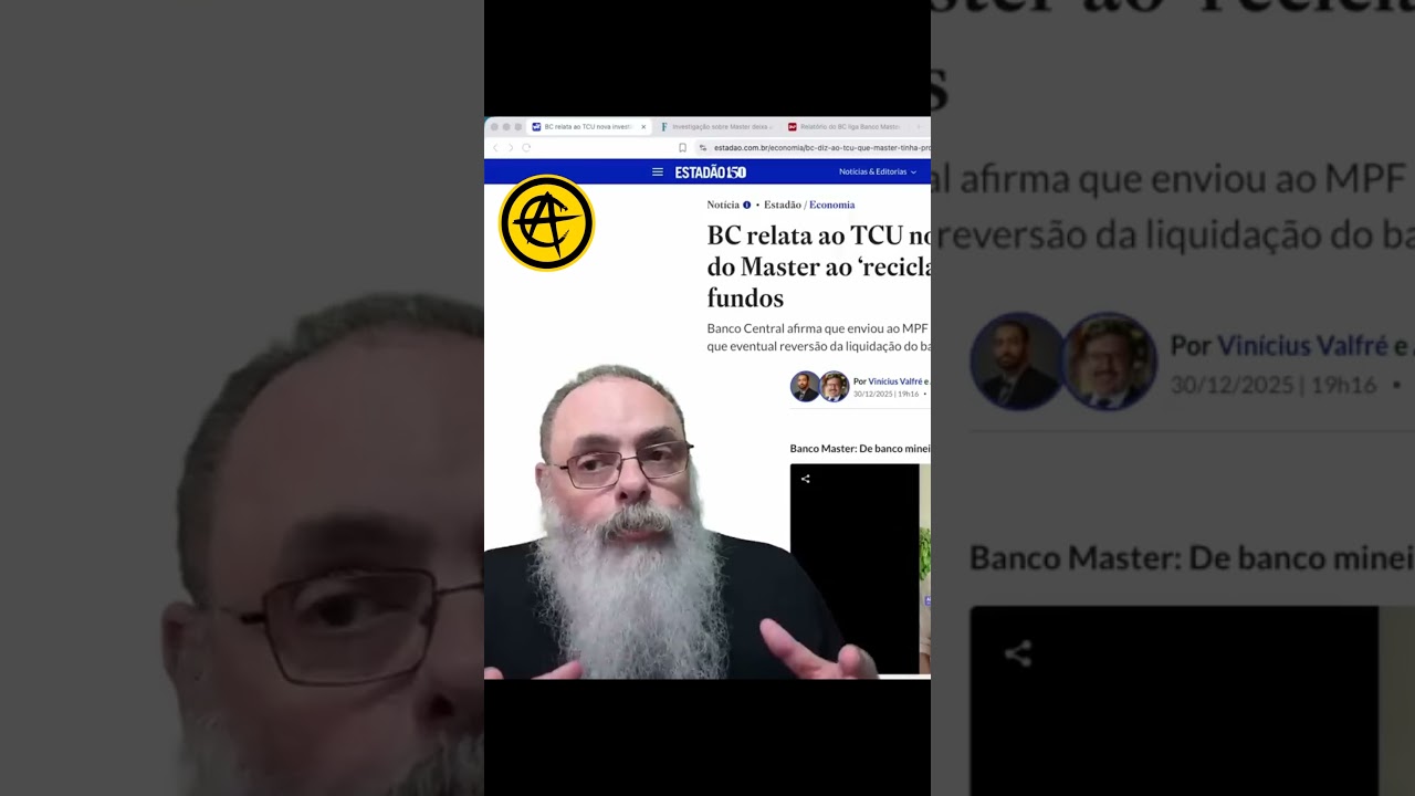 BC avisa ao TCU que descobriu NOVA FRAUDE no caso do BANCO MASTER que PODE CHEGAR até o PCC