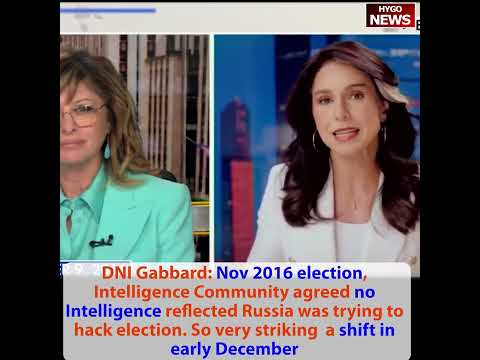Gabbard: very striking shift in December, manufactured intelligence worse than politicization