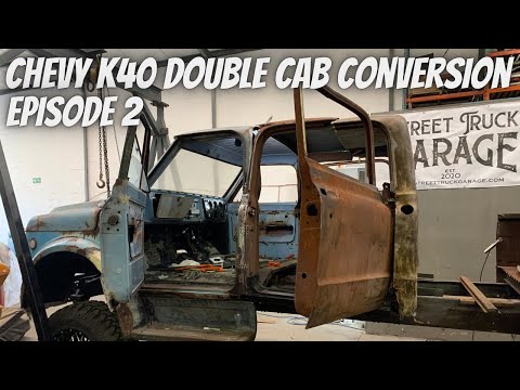 K40 Crew Cab Part 3 - Point Of No Return Ep02 - Hanging the Doors + Cutting the bed