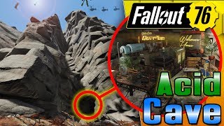 SECRET Acid & Lead Cave - Fallout 76 CAMP Build! 55K Subs!!