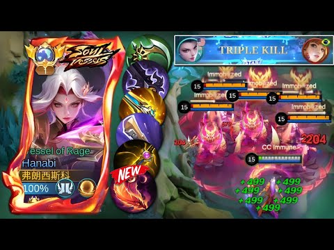 NEW HANABI UNLIMITED SHIELD AND LIFESTEAL BUILD!! TOTALLY DESTROYED ENEMIES 🔥- Mobile Legends.