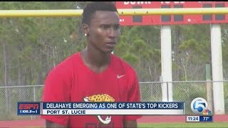 Donald Delahaye emerging as top kicker