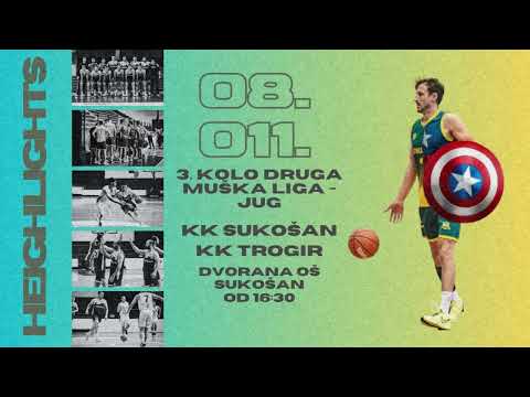Highlights - KK Sukošan - KK Trogir | DRUGA MUŠKA LIGA - JUG, 3 Kolo