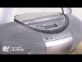 Overview Of Sony CD Radio Cassette Recorder Boombox CFD S350SILVER