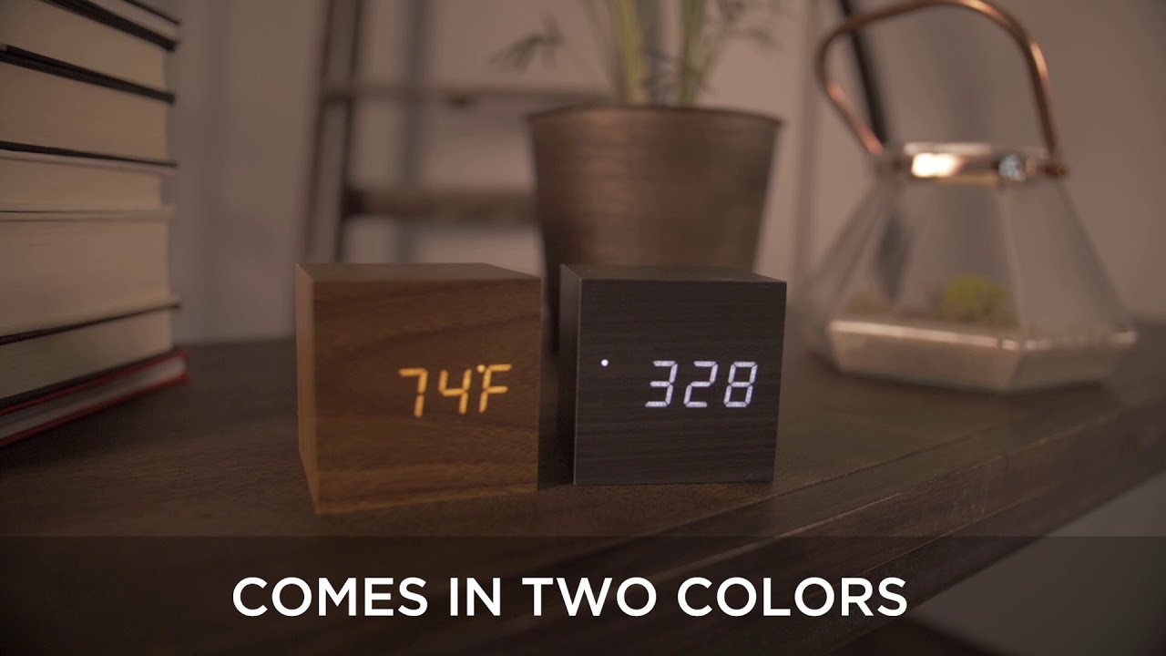 Block Clock // Walnut with White LED video thumbnail