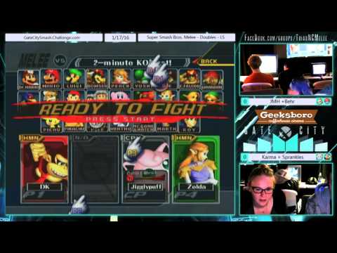 Gate City Smash Doubles 1/17/16: JMH + GCITY| Behr vs. NEG| Karma + Sprankles