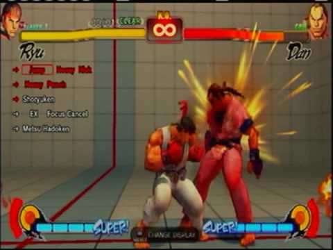 Street Fighter 4 - Ryu HARD Trials Combos (Challenge Mode)