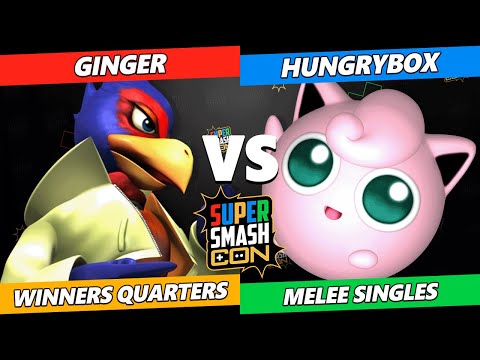 SSC 2022 Winners Quarters  - Ginger (Falco) Vs. Hungrybox (Jigglypuff) Smash Melee Tournament