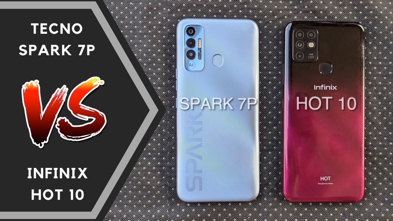 TECNO Spark 7P Vs Infinix Hot 10, Which Should You Buy? - Speed Test and Camera Comparison