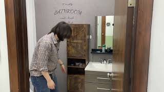 Viaozutis Tall Bathroom Storage Cabinet Unboxing and Review! #productreview #unboxing #2