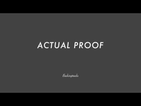 ACTUAL PROOF (solo chord progression) - Backing Track