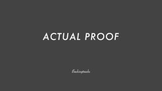 ACTUAL PROOF (solo chord progression) - Backing Track