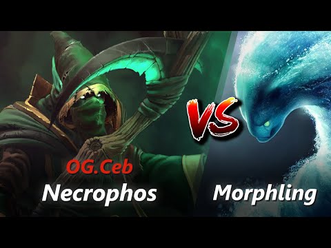 How to Necrophos offlane vs Morphling/Keeper of the Light (feat. Ceb) | First 10 minutes