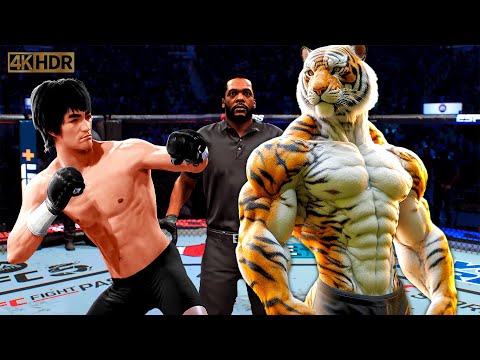 TRUE Bruce Lee vs. Tiger Master | EA Sports UFC 5