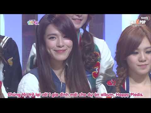 Vietsub 111204 Nicole, Hara KARA & IU MC cuts on Inkigayo 111204