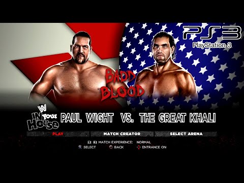 WWE '13 PS3 - Paul Wight (Big Show Retro) VS The Great Khali [2K][mClassic]