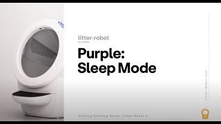  Solid Purple Light: Sleep Mode | Litter-Robot 4