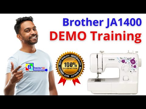 Brother JA 1400 home sewing machine Demo #bazar91