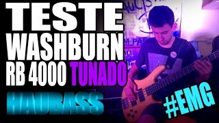Video thumbnail for Teste Washburn RB4000 TUNADO - Paulista Bass Som para Rock by Hau Bass