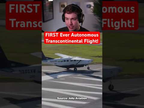 FIRST Ever Autonomous Transcontinental Flight