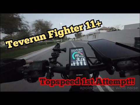 TEVERUN FIGHTER 11 | TOPSPEED Attempt 😎😎#escooter  #electricscooter | DJI Action 3 Raw Footage