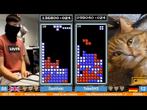 Blue Bracket: Noodle, Chillalla, DanVinki, Tobe – Classic Tetris Monthly Challengers December 2021