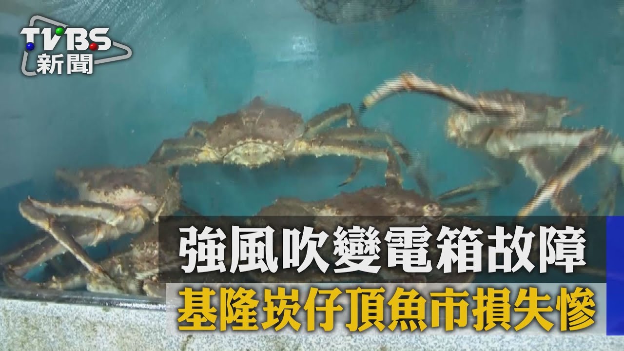 強風吹變電箱故障　基隆崁仔頂魚市損失慘