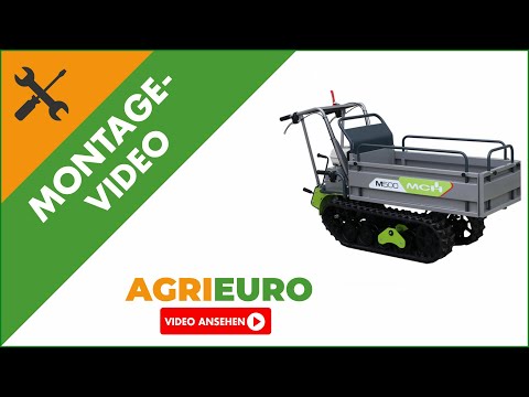 Montagevideo - Raupentransporter MCH M500-GX - Ausziehbare Mulde - Tragfähigkeit 500 kg