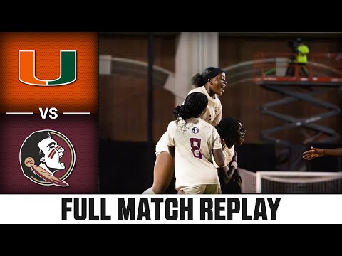 Miami vs. Florida State Full Match Replay | 2025 ACC Women's Soccer