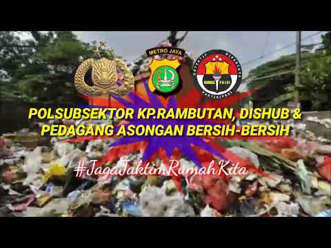 Polsubsektor Kp.Rambutan, Dishub , awak Bus & pedagang asongan Bersih-bersih