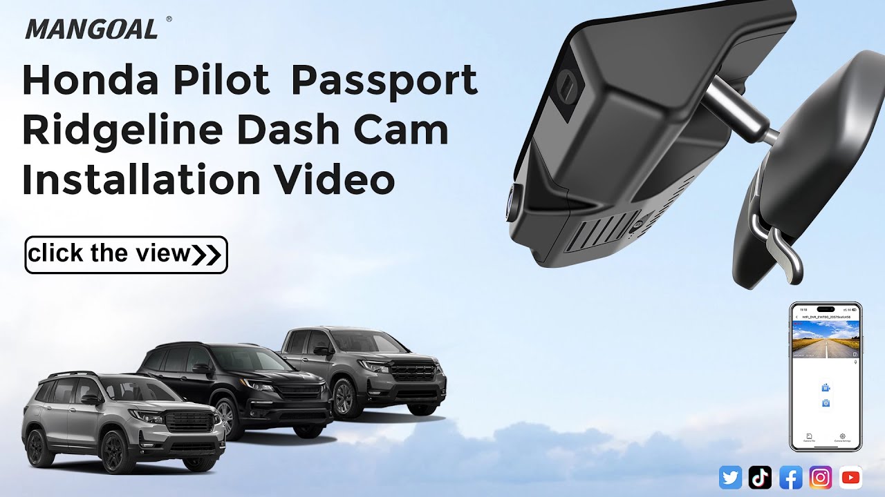  Honda Pilot/Passport/Ridgeline 4K Dash Cam Model B (028O-1) OEM Install Guide