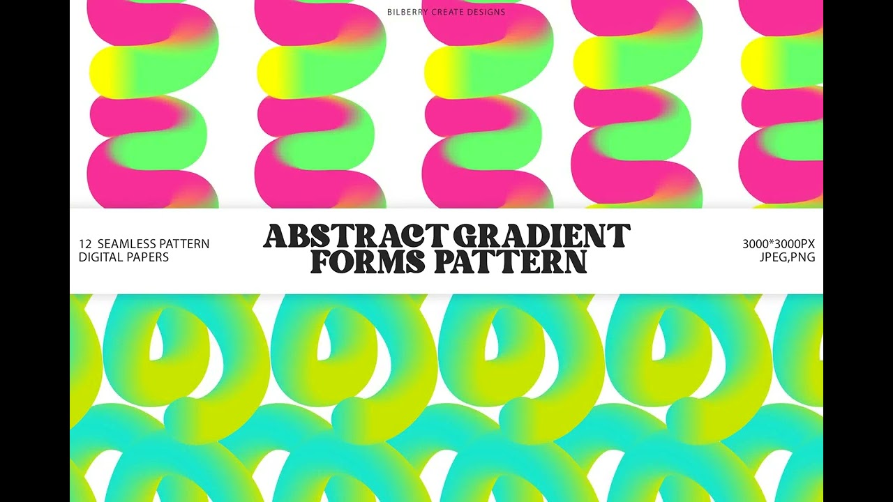 Abstract Gradient Forms Patterns Stock Graphics - Download at YouWorkForThem