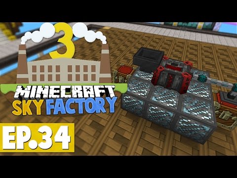Minecraft Sky Factory 3 - Hellfire Forge, Alchemy Table & Demonic Will! #34 [Modded Skyblock]