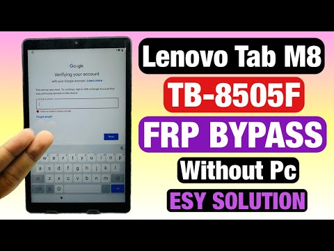 How To Lenovo M8 FRP Bypass.Lenovo (TB-8505F) Google Account Bypass.Android 10.New Method 2023