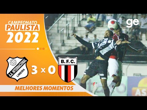 INTER DE LIMEIRA 3 X 0 BOTAFOGO-SP | MELHORES MOMENTOS | 4ª RODADA PAULISTA 2022 | ge.globo