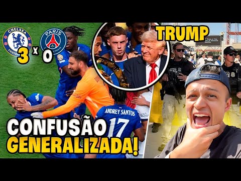 MUITA BRIGA E POLÍCIA NA FINAL DO MUNDIAL DE CLUBES! TRUMP SAIU NA FOTO DO TÍTULO!