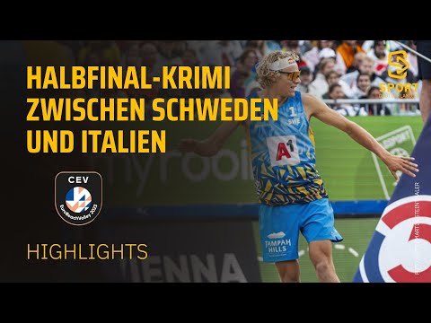 Åhman/Hellvig - Cottafava/Nicolai | Highlights - Halbfinale, Beachvolleyball-EM 23 | SDTV Volleyball