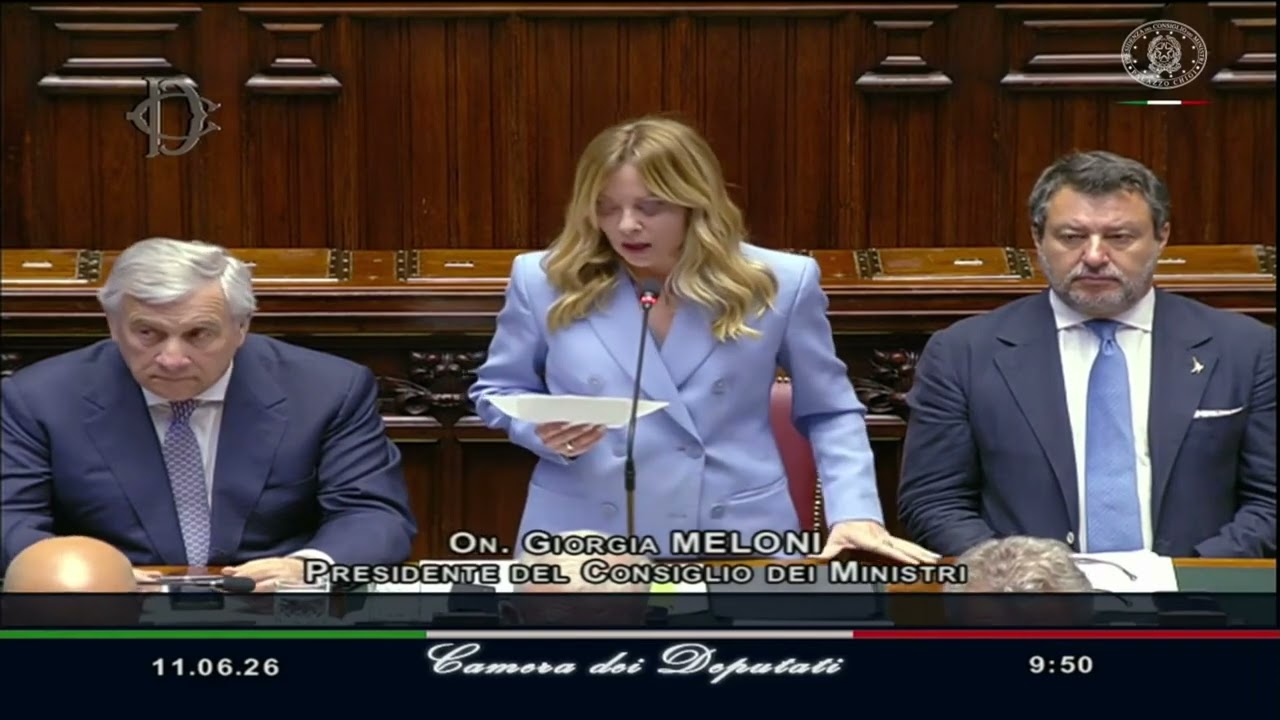 GIORGIA MELONI ALLA CAMERA IN VISTA DEL CONSIGLIO EUROPEO