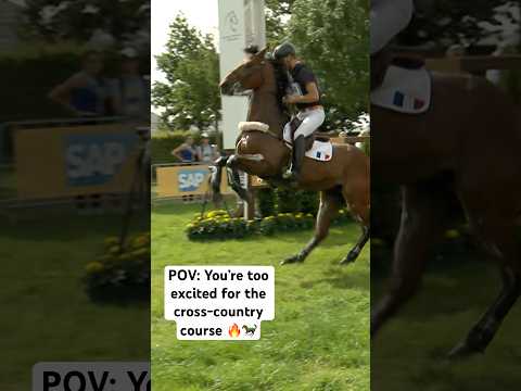 When you’re too excited for the cross-country course at the #chioaachen 🔥🐎 #eventing #equestrian
