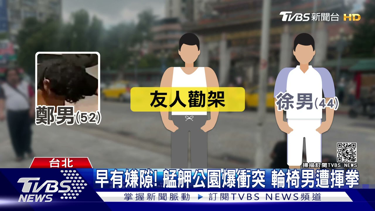 別打了!勸架反絆倒輪椅男 意外害摔報警兩人早有嫌隙