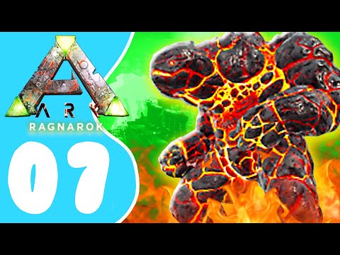 Dino Patruljen #7 - LAVA GOLEM BOSS! // ARK Survival Evolved [Dansk]