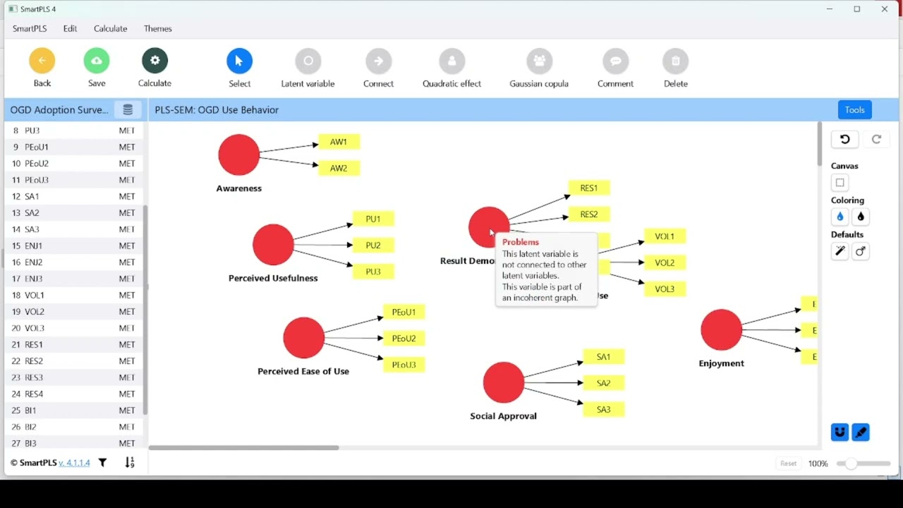 PLS-SEM Data Analysis: A SmartPLS 4 Short Course (v4.1.1.4) - English
