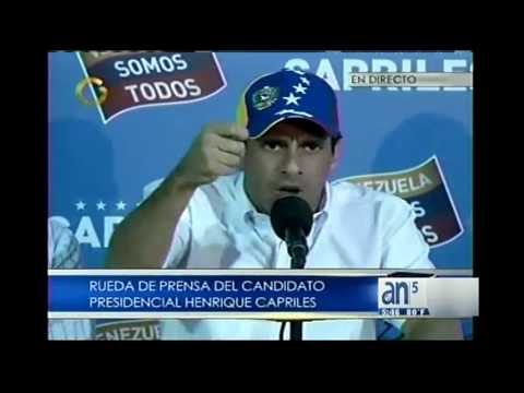 Henrique Capriles llama a un cacerolazo en toda Venezuela - América TeVé