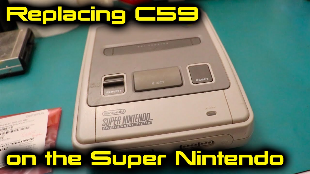 Super Nintendo - Replacing C59 on the SNSP-CPU-01