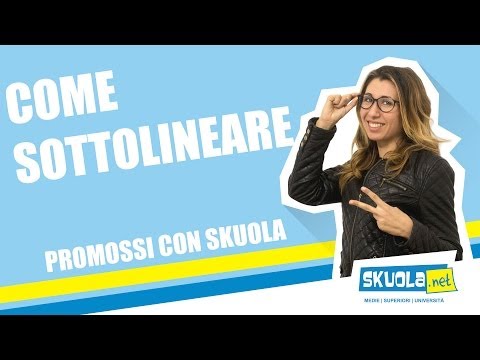 Leggere e sottolineare un testo: ecco come