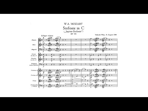 Mozart: Symphony No. 41 in C major, K. 551 "Jupiter" (with Score)