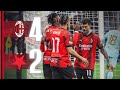 Rossoneri win in first leg | AC Milan 4-2 Slavia Praha | Highlights Europa League Round of 16