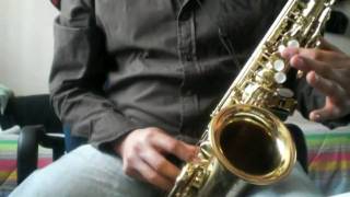Tutorial de Saxofon Alto Cumbia Muñequita Los Reyes Locos parte 2/3